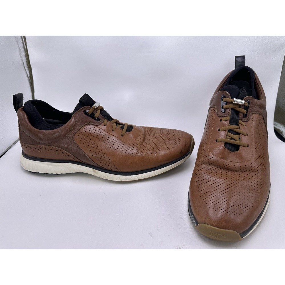 Johnston & Murphy XC4 H1-Luxe Hybrid Brown Spikeless Golf Shoes Men's sz 12 M